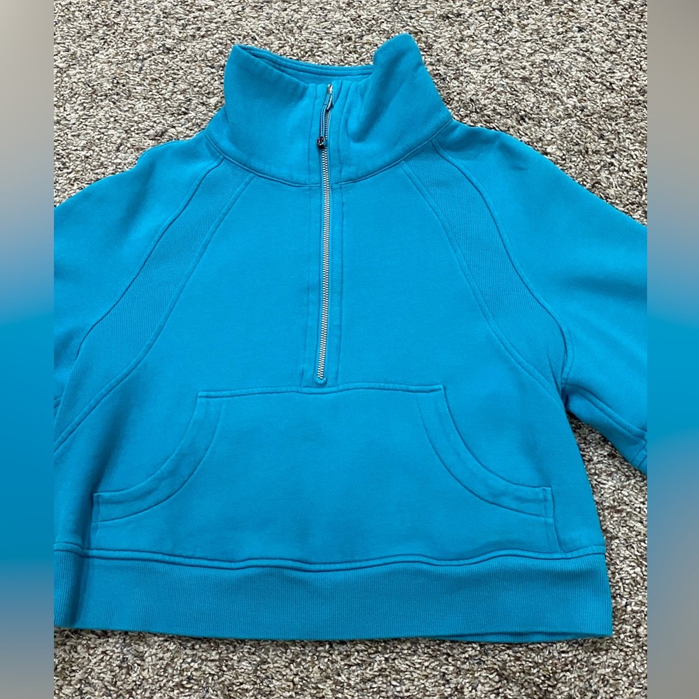 Lululemon Scuba Oversized Funnel Neck Half Zip (Oceanic Color) Xsmall/Small